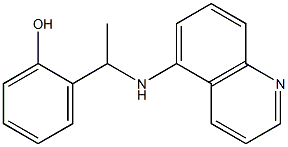 2-[1-(quinolin-5-ylamino)ethyl]phenol Structure