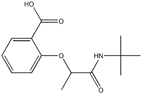 2-[1-(tert-butylcarbamoyl)ethoxy]benzoic acid Structure