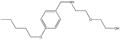 2-[2-({[4-(pentyloxy)phenyl]methyl}amino)ethoxy]ethan-1-ol Structure