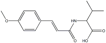 2-[3-(4-methoxyphenyl)prop-2-enamido]-3-methylbutanoic acid Structure