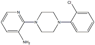 2-[4-(2-chlorophenyl)piperazin-1-yl]pyridin-3-amine 结构式
