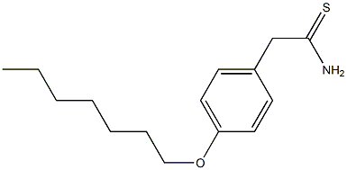 2-[4-(heptyloxy)phenyl]ethanethioamide 结构式