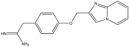 2-[4-(imidazo[1,2-a]pyridin-2-ylmethoxy)phenyl]ethanimidamide Structure