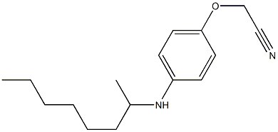 2-[4-(octan-2-ylamino)phenoxy]acetonitrile