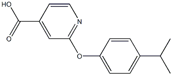 2-[4-(propan-2-yl)phenoxy]pyridine-4-carboxylic acid Structure