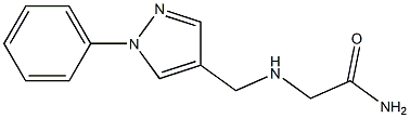 2-{[(1-phenyl-1H-pyrazol-4-yl)methyl]amino}acetamide Structure