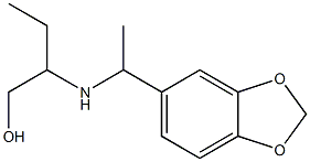 2-{[1-(2H-1,3-benzodioxol-5-yl)ethyl]amino}butan-1-ol Struktur