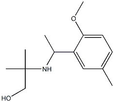 2-{[1-(2-methoxy-5-methylphenyl)ethyl]amino}-2-methylpropan-1-ol Structure