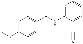 2-{[1-(4-methoxyphenyl)ethyl]amino}benzonitrile Structure