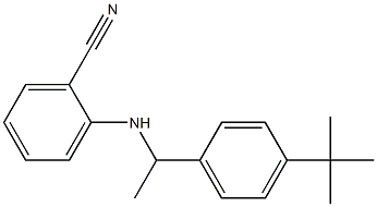 2-{[1-(4-tert-butylphenyl)ethyl]amino}benzonitrile Struktur