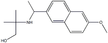 2-{[1-(6-methoxynaphthalen-2-yl)ethyl]amino}-2-methylpropan-1-ol Structure