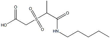 2-{[1-(pentylcarbamoyl)ethane]sulfonyl}acetic acid
