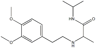 2-{[2-(3,4-dimethoxyphenyl)ethyl]amino}-N-(propan-2-yl)propanamide Structure