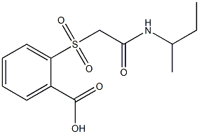2-{[2-(sec-butylamino)-2-oxoethyl]sulfonyl}benzoic acid Struktur