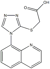 2-{[4-(quinolin-8-yl)-4H-1,2,4-triazol-3-yl]sulfanyl}acetic acid