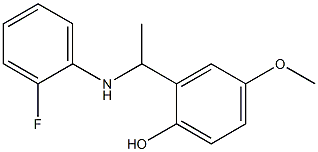2-{1-[(2-fluorophenyl)amino]ethyl}-4-methoxyphenol|