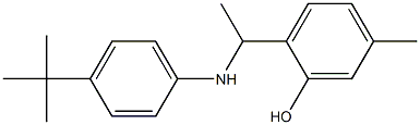2-{1-[(4-tert-butylphenyl)amino]ethyl}-5-methylphenol 结构式