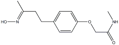 2-{4-[(3E)-3-(hydroxyimino)butyl]phenoxy}-N-methylacetamide|