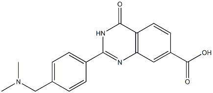 2-{4-[(dimethylamino)methyl]phenyl}-4-oxo-3,4-dihydroquinazoline-7-carboxylic acid