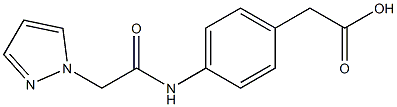 2-{4-[2-(1H-pyrazol-1-yl)acetamido]phenyl}acetic acid