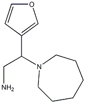 2-azepan-1-yl-2-tetrahydrofuran-3-ylethanamine Structure