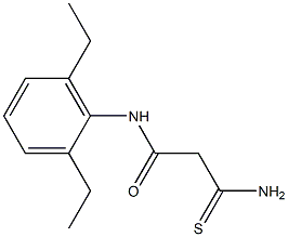 2-carbamothioyl-N-(2,6-diethylphenyl)acetamide Struktur