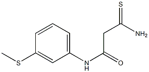 2-carbamothioyl-N-[3-(methylsulfanyl)phenyl]acetamide Structure