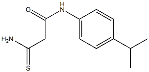 2-carbamothioyl-N-[4-(propan-2-yl)phenyl]acetamide Struktur