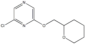 2-chloro-6-(tetrahydro-2H-pyran-2-ylmethoxy)pyrazine Structure