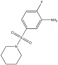 2-fluoro-5-(piperidine-1-sulfonyl)aniline Structure