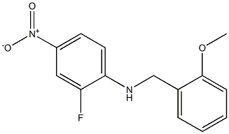 2-fluoro-N-[(2-methoxyphenyl)methyl]-4-nitroaniline 化学構造式