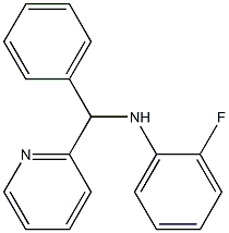 2-fluoro-N-[phenyl(pyridin-2-yl)methyl]aniline Structure