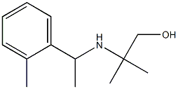 2-methyl-2-{[1-(2-methylphenyl)ethyl]amino}propan-1-ol,,结构式