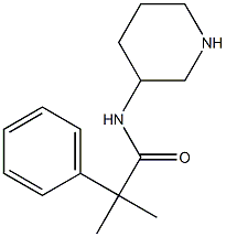 2-methyl-2-phenyl-N-(piperidin-3-yl)propanamide Structure