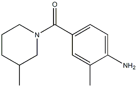 2-methyl-4-[(3-methylpiperidin-1-yl)carbonyl]aniline Struktur