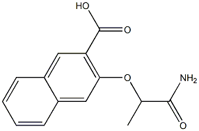 3-(1-carbamoylethoxy)naphthalene-2-carboxylic acid Structure