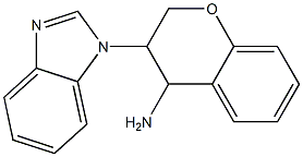 3-(1H-1,3-benzodiazol-1-yl)-3,4-dihydro-2H-1-benzopyran-4-amine 结构式