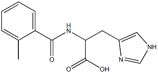 3-(1H-imidazol-4-yl)-2-[(2-methylbenzoyl)amino]propanoic acid Structure