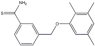 3-(2,3,5-trimethylphenoxymethyl)benzene-1-carbothioamide,,结构式