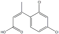 3-(2,4-dichlorophenyl)but-2-enoic acid Structure