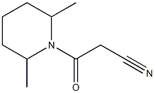 3-(2,6-dimethylpiperidin-1-yl)-3-oxopropanenitrile Structure