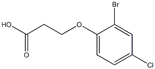 3-(2-bromo-4-chlorophenoxy)propanoic acid Structure
