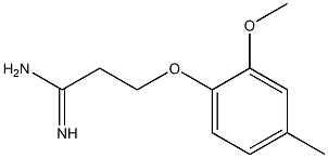 3-(2-methoxy-4-methylphenoxy)propanimidamide
