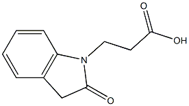 3-(2-oxo-2,3-dihydro-1H-indol-1-yl)propanoic acid Structure