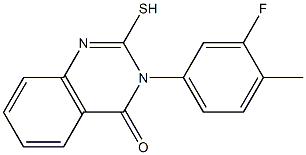 3-(3-fluoro-4-methylphenyl)-2-sulfanyl-3,4-dihydroquinazolin-4-one Structure