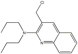 3-(chloromethyl)-N,N-dipropylquinolin-2-amine 结构式