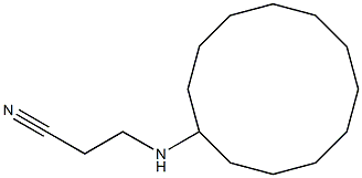 3-(cyclododecylamino)propanenitrile Structure