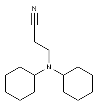 3-(dicyclohexylamino)propanenitrile Structure