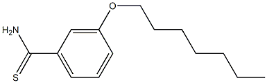 3-(heptyloxy)benzene-1-carbothioamide Structure