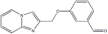 3-(imidazo[1,2-a]pyridin-2-ylmethoxy)benzaldehyde Struktur